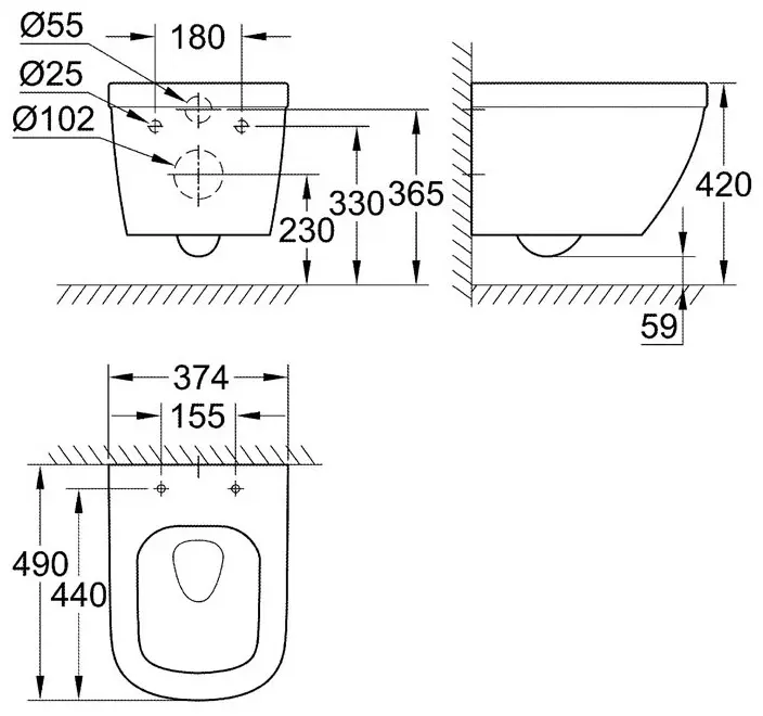 Grohe унитаз с инсталляцией 38772001, металл купить,NaN