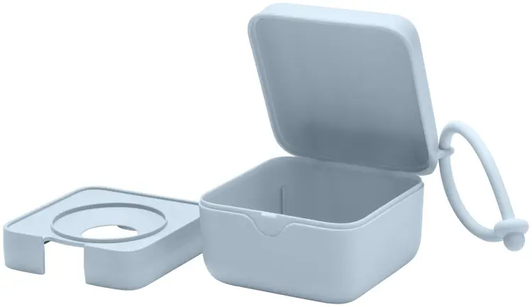 Футляр для пустышек BIBS Pacifier Box Baby Blue, 1 шт, голубой