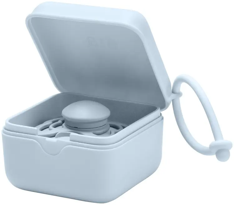 Футляр для пустышек BIBS Pacifier Box Baby Blue, 1 шт, голубой
