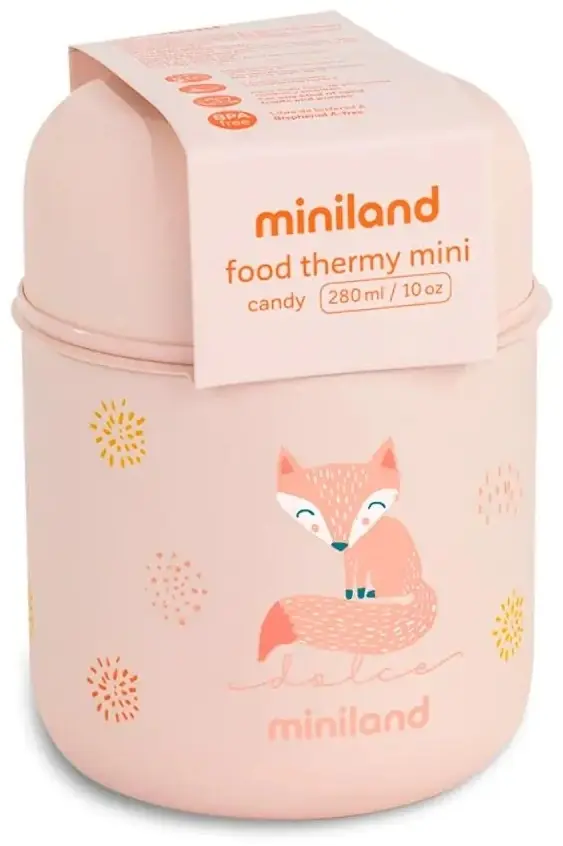 Термос Miniland Thermy Dolce Mini 89468 280 мл, металл, розовый