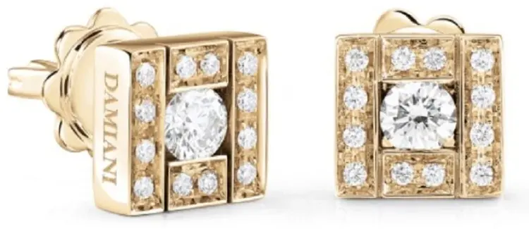 Серьги Damiani 14494 вес 4 г золото, бриллиант купить,NaN
