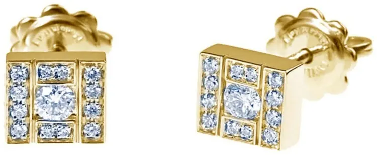 Серьги Damiani 14494 вес 4 г золото, бриллиант купить,NaN