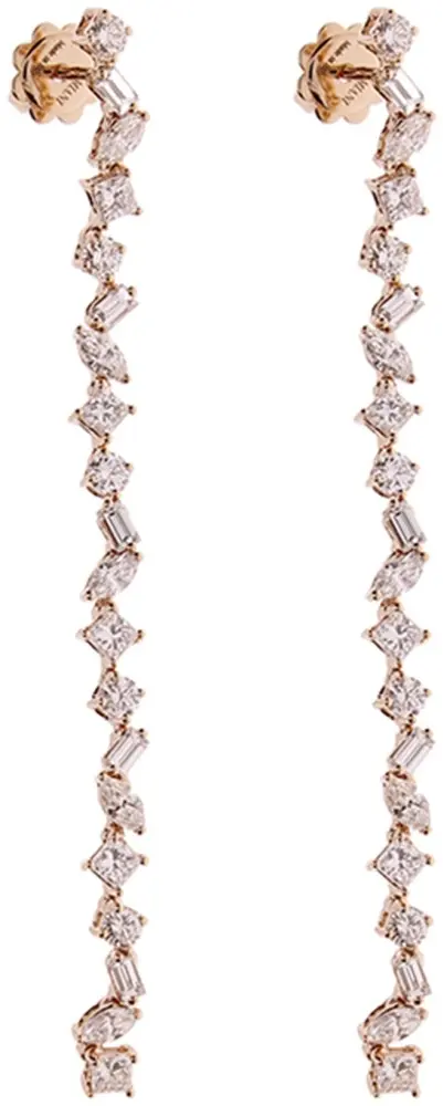 Серьги-цепочки Damiani 81092666 вес 3.49 г золото, бриллиант купить,3160000