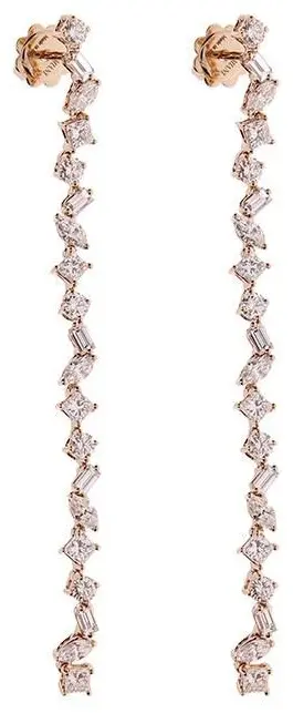 Серьги-цепочки Damiani 81094417 вес 7.22 г золото, бриллиант купить,NaN