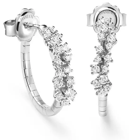 Серьги Damiani 20100057 вес 6 г золото, бриллиант купить,2746000