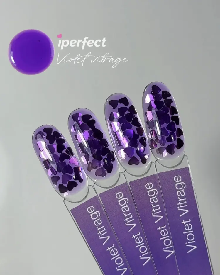Iperfect гель-лак vitrage color Violet глянцевое 10 мл купить,NaN