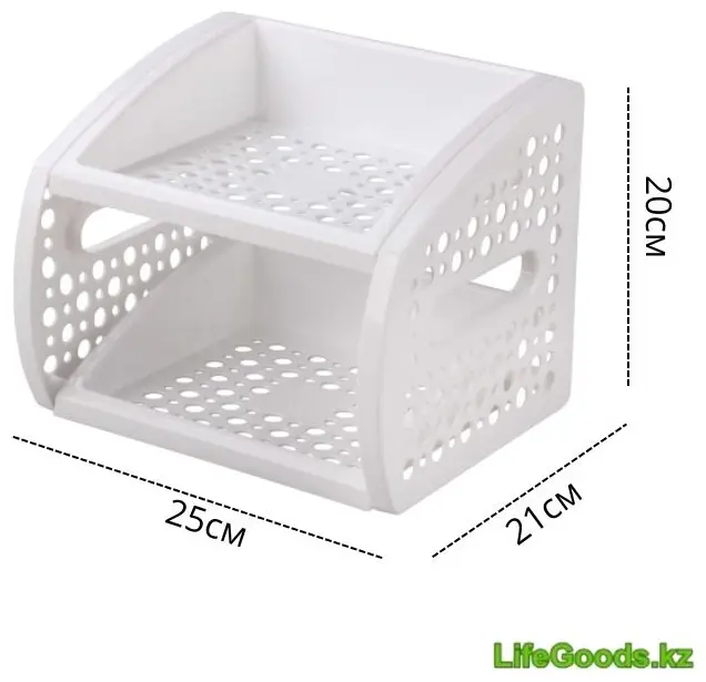 Этажерка универсальная LifeGoods.kz LG46749 25x21x20 см, пластик купить,NaN
