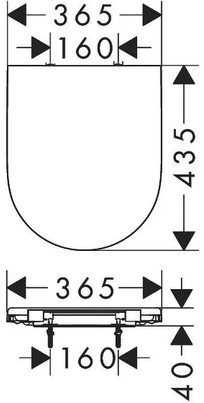 Сиденье Hansgrohe GladeLake S 60112450 435x365 мм купить,NaN