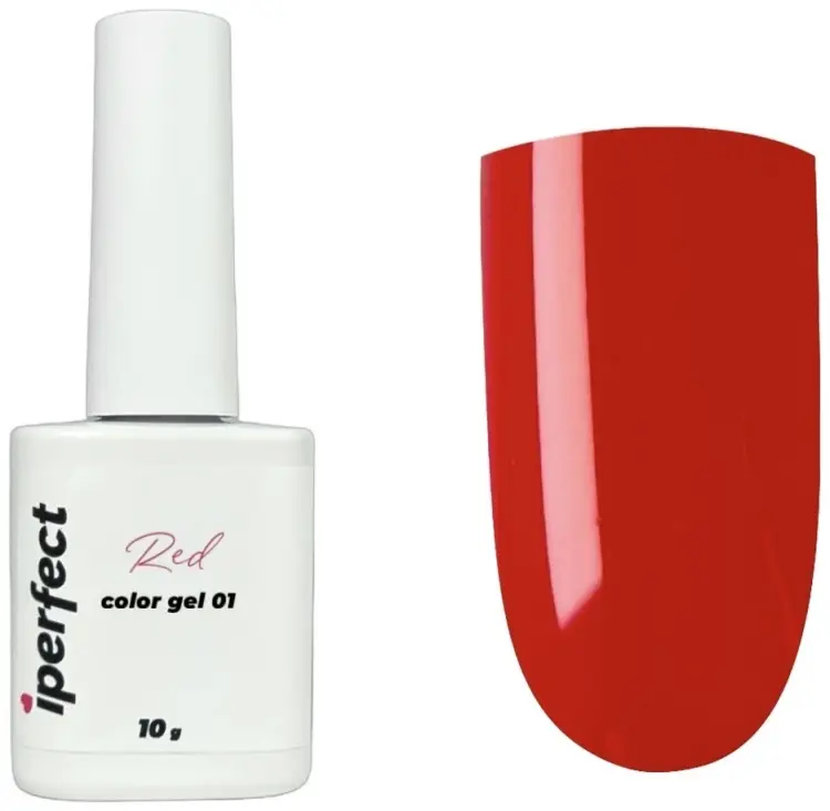 Iperfect гель-лак Red Color 01 камуфлирующее 10 мл купить,NaN