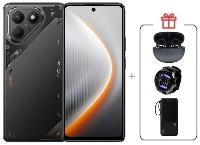 Смартфон Tecno Pova 7 Neo 8/128GB Geek Black + подарок купить,NaN