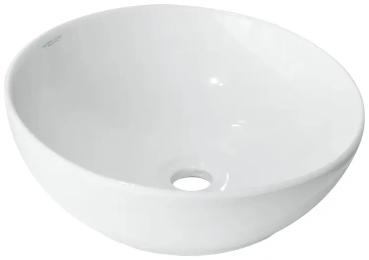 Раковина Sanita Luxe WB.CT/Art/40-N.Cut/WHT.G/S1 накладная круглая 39.80х39.80 см, фаянс купить,NaN