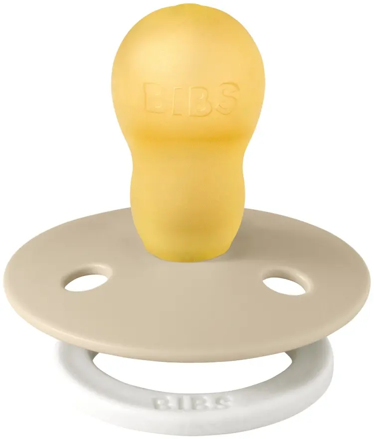 Пустышка латексная ночная BIBS Colour Glow Vanilla 18+ месяцев, бежевый купить,NaN