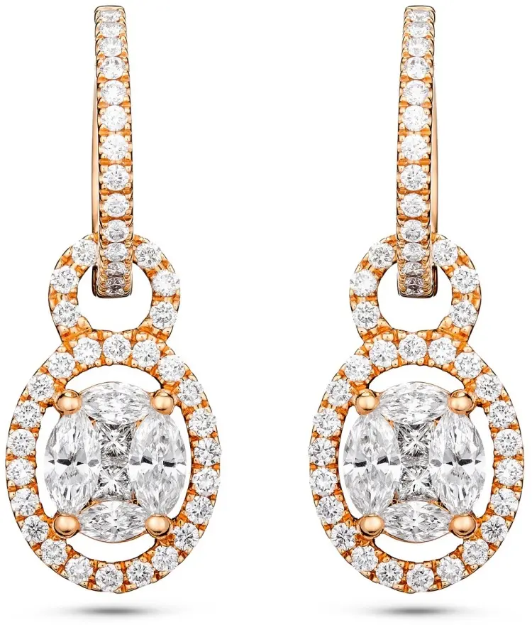 Серьги Crivelli 262-VE9569 вес 5.1 г золото, бриллиант купить,NaN