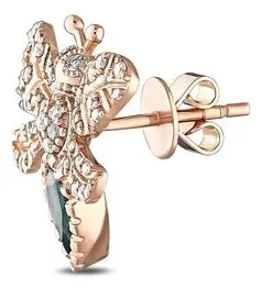 Моносерьга Bee Goddess PTKMTEMCKGKP вес 2.44 г золото, бриллиант, изумруд купить,NaN