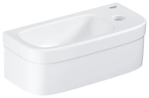 Раковина Grohe Euro Ceramic 37 см, альпин-белый 39327 подвесная угловая 36.9х17.9 см, санфарфор купить,NaN