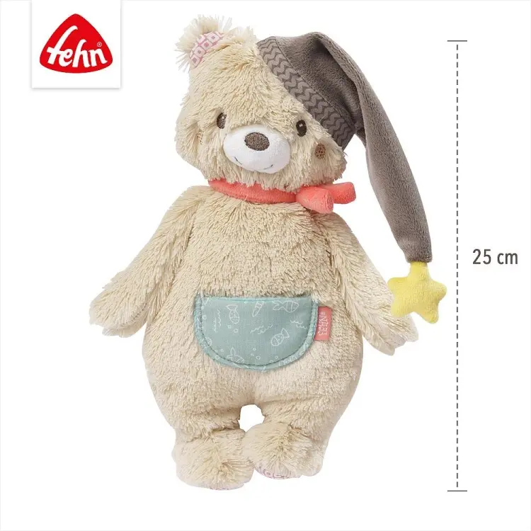 Мягкая игрушка Fehn Мишка Бруно, высота 25 см, бежевый купить,NaN