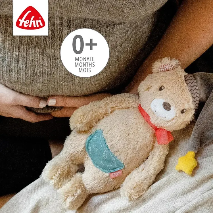 Мягкая игрушка Fehn Мишка Бруно, высота 25 см, бежевый купить,NaN