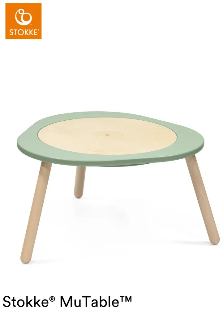 Stokke 627003 детский стол, 82x87x49 см, зеленый, бежевый