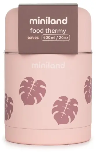 Термос Miniland Terra Thermos 89446 600 мл, металл, розовый купить,NaN