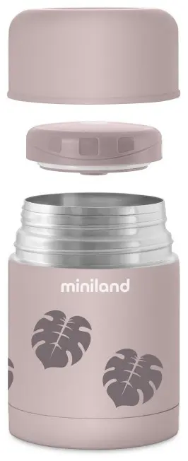 Термос Miniland Terra Thermos 89446 600 мл, металл, розовый купить,NaN