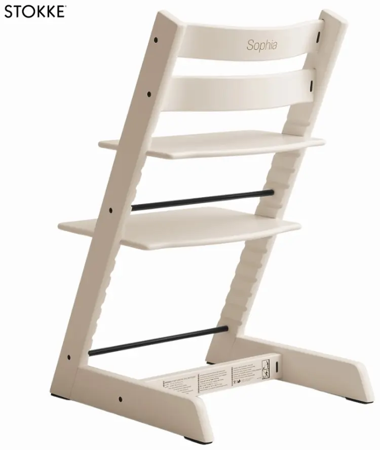 Детский растущий стульчик Stokke Tripp Trapp, массив дерева, 46x49x79 см, ваниль купить,NaN