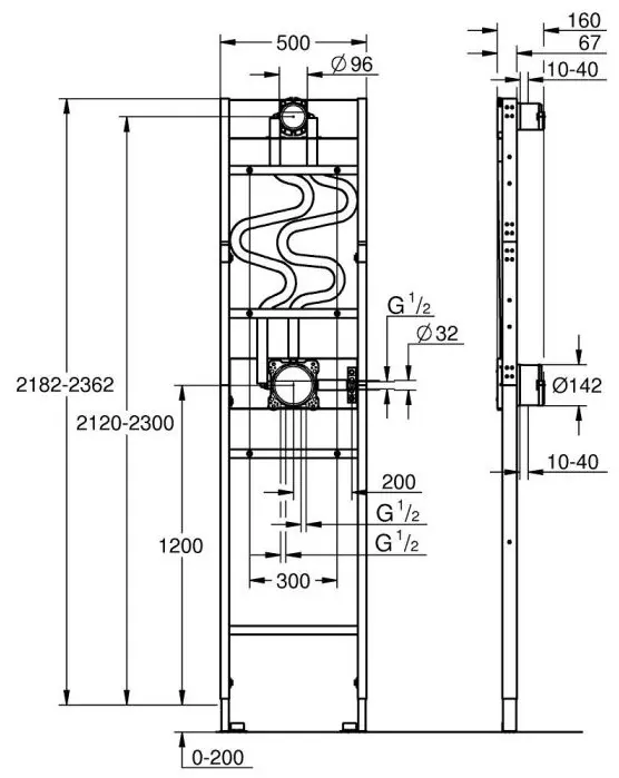 Grohe монтажный набор для душа White House Rapido DUO (1039949990) купить,NaN