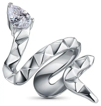 Кафф Geoma Jewelry 28101 вес 2.89 г серебро, фианит купить,100000