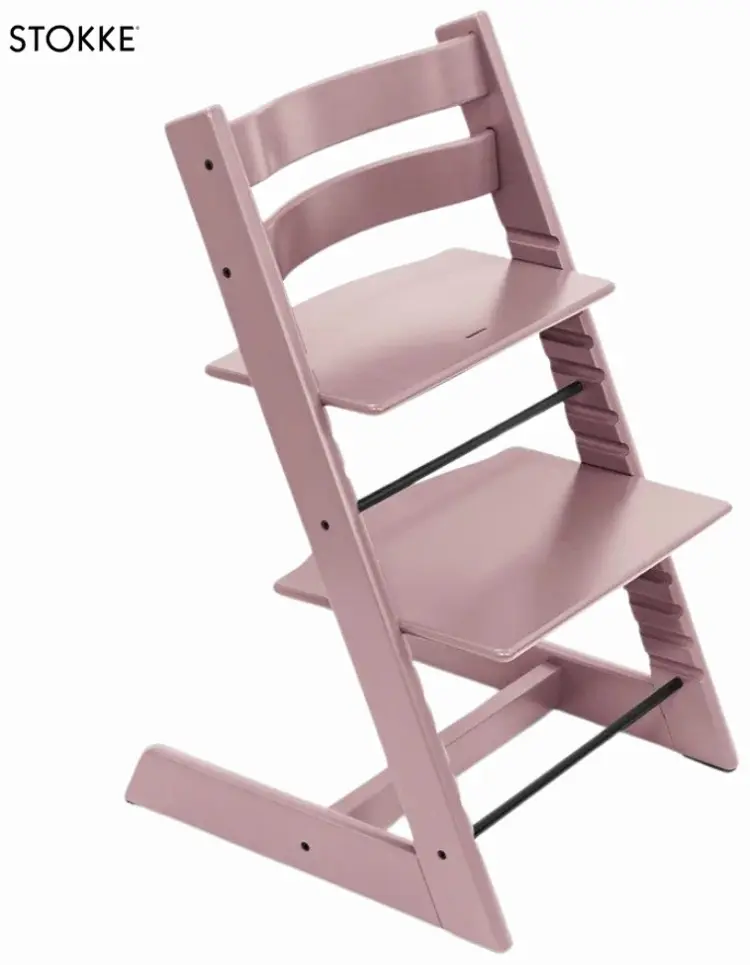 Детский растущий стульчик Stokke Tripp Trapp, массив дерева, 46x49x79 см, светло-фиолетовый купить,NaN