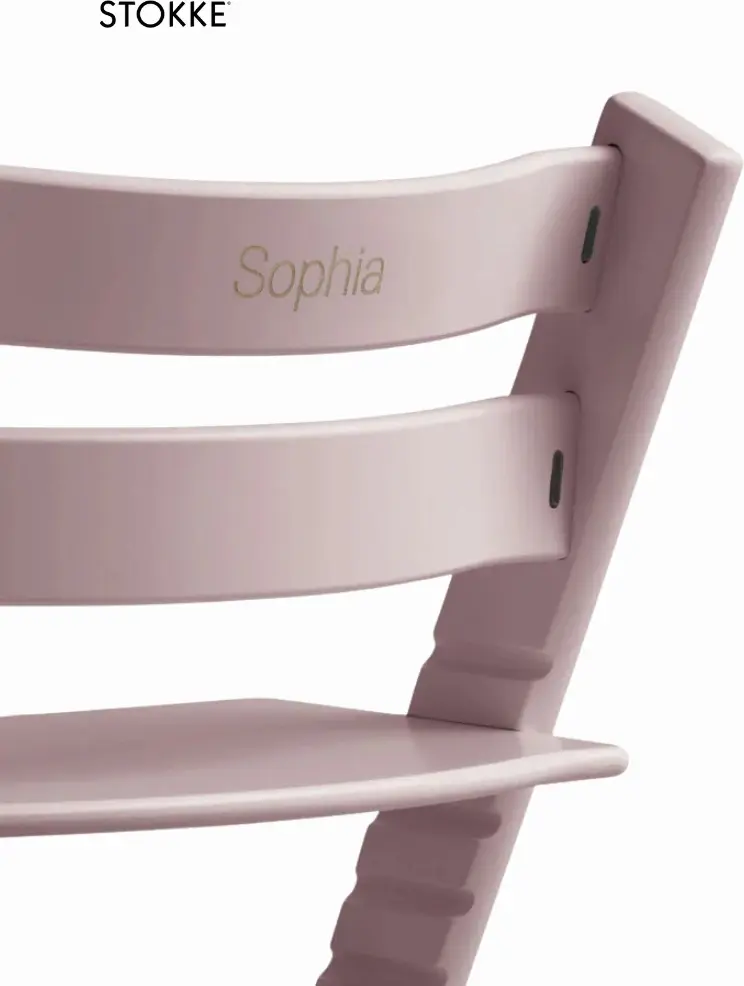 Детский растущий стульчик Stokke Tripp Trapp, массив дерева, 46x49x79 см, светло-фиолетовый купить,NaN