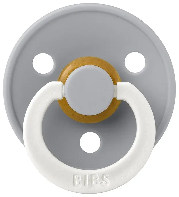 Пустышка BIBS Colour Cloud Glow 6+ месяцев, 1 шт, серый