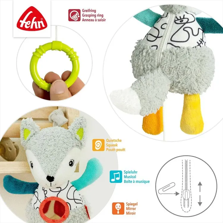 Музыкальная игрушка Fehn подвеска Лисичка купить,NaN