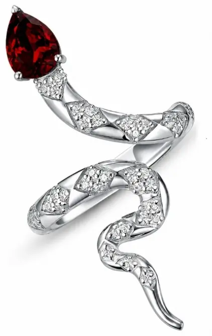 Кольцо Geoma Jewelry 27002 размер 15 вес 2.93 г серебро, гранат купить,170000