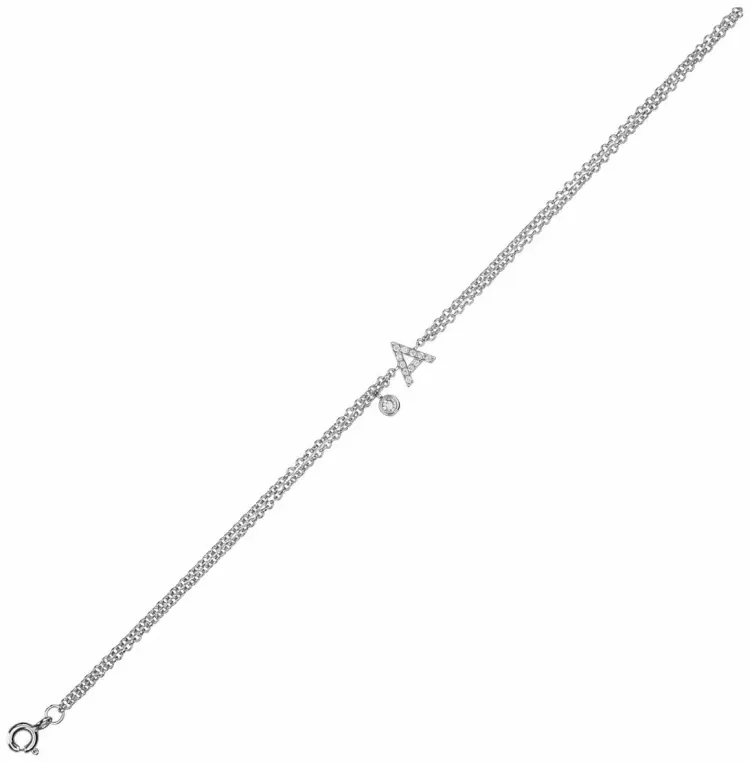 Браслет Crivelli 234-3578-BR-W длина 18 см, вес 2 г золото, плетение якорное купить,NaN