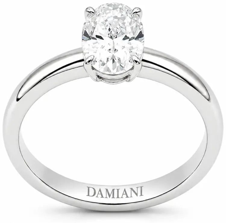 Помолвочное кольцо Damiani 81113640 размер 16.8 вес 2.5 г золото, бриллиант купить,NaN