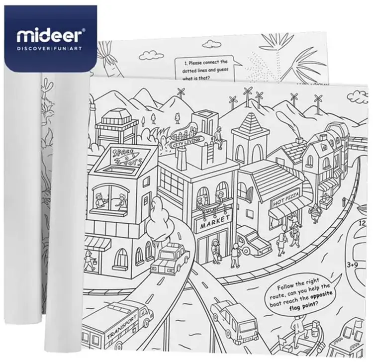 Mideer Гигантский рулон для раскрашивания – Город MD4088 купить,NaN