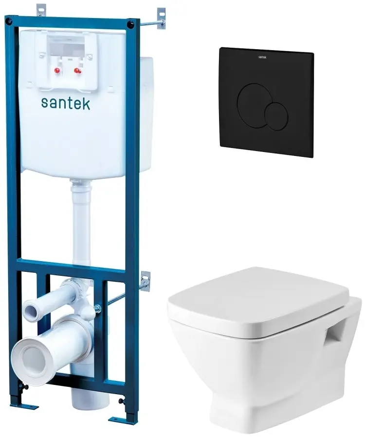 Santek унитаз с инсталляцией 1WH501776, санфаянс купить,NaN