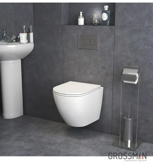 Grossman унитаз с инсталляцией Grohe Rapid SL, санфаянс купить,NaN