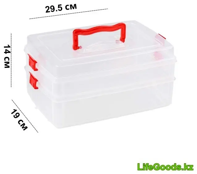 LifeGoods.kz контейнер универсальный 29.5x19x14 см, пластик - ForteMarket LifeGoods.kz контейнер универсальный 29.5x19x14 см, пластик купить,NaN