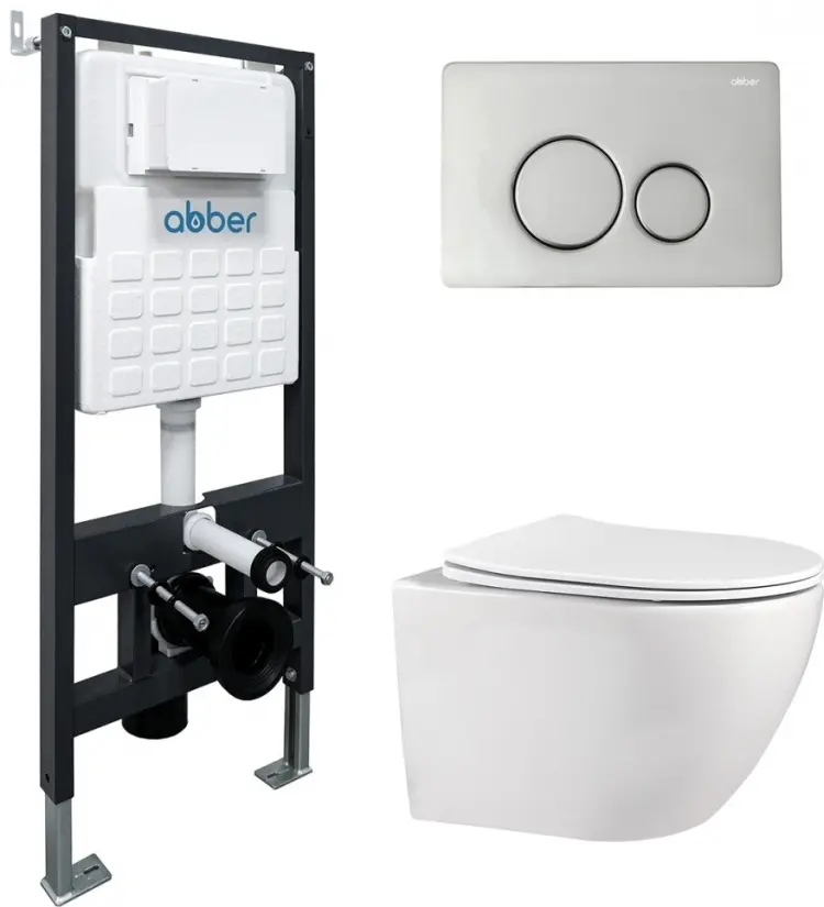Abber унитаз с инсталляцией AC1100-AC0105-AC0121, керамика