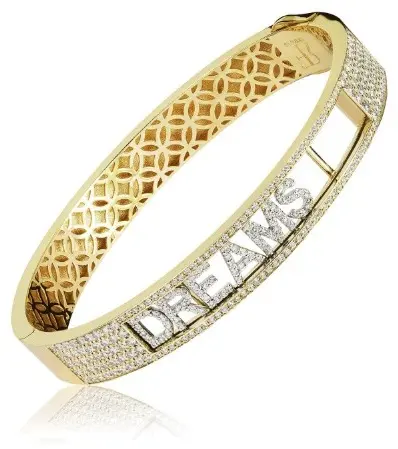 Браслет Damiani BRERI1004BWXX-Y длина 18 см, вес 26.63 г золото, плетение обод купить,NaN