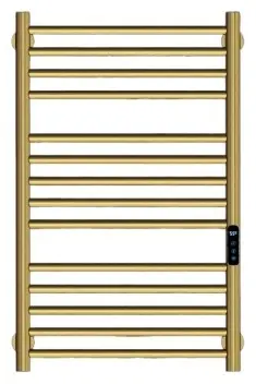 Полотенцесушитель электрический Rein Classic 14-Brushed Gold, лесенка 50x80 см купить,NaN
