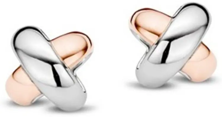 Пусеты Tirisi TM7033(2P) вес 0.65 г золото, серебро, без вставок купить,NaN
