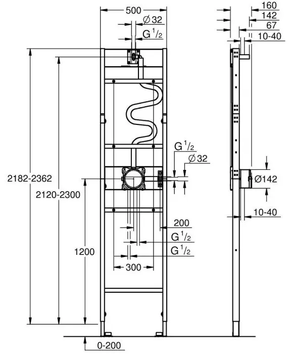 Grohe монтажный набор для душа Rapido MONO (1039939990) купить,NaN