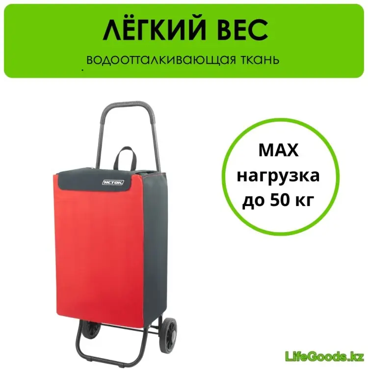 Хозяйственная сумка LifeGoods.kz LG35700 черный, красный 45 л купить,NaN