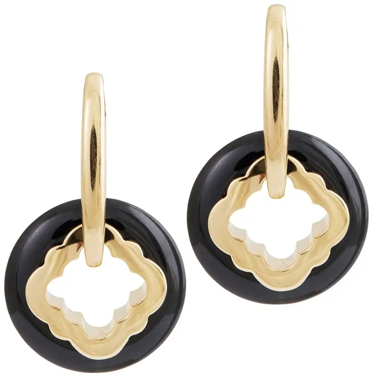 Серьги Carrera y Carrera 11856 010708 вес 7.47 г золото, оникс купить,NaN
