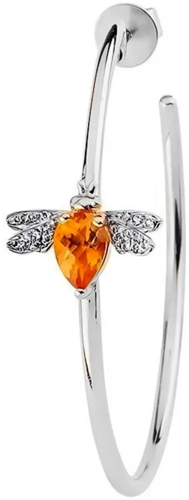 Моносерьга Bee Goddess PTKMHTARICTWGKP вес 3.62 г золото, бриллиант, цитрин - ForteMarket Моносерьга Bee Goddess PTKMHTARICTWGKP вес 3.62 г золото, бриллиант, цитрин купить,860000
