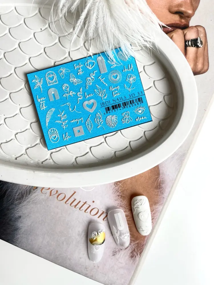 IBDI Nails слайдеры 3D 33 1 шт купить,NaN