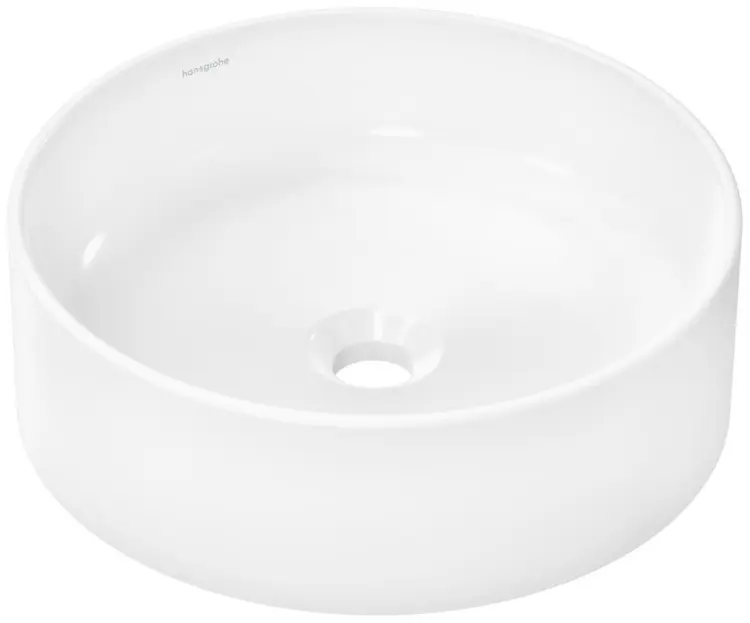 Раковина Hansgrohe Xuniva S 60164450 накладная круглая 40х40 см, фарфор