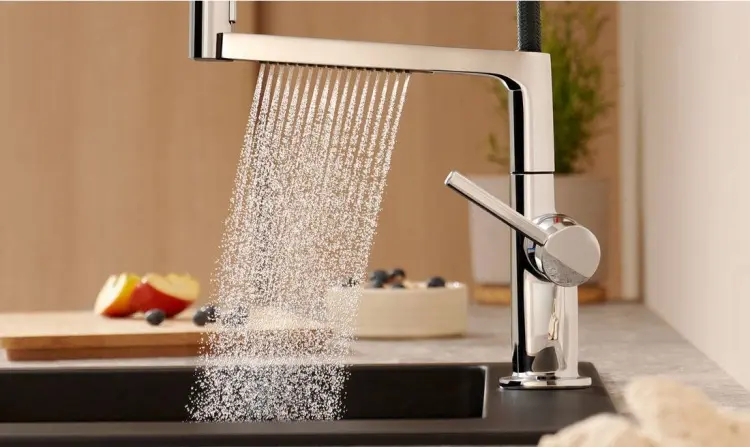 Смеситель для кухни Hansgrohe White House Hansgrohe Talis Select M54 72861000, латунь, цвет черный, хром купить,373600