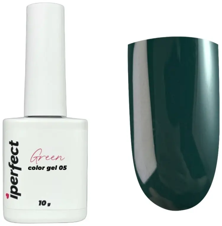 Iperfect гель-лак Green color gel 05 камуфлирующее 10 мл купить,NaN
